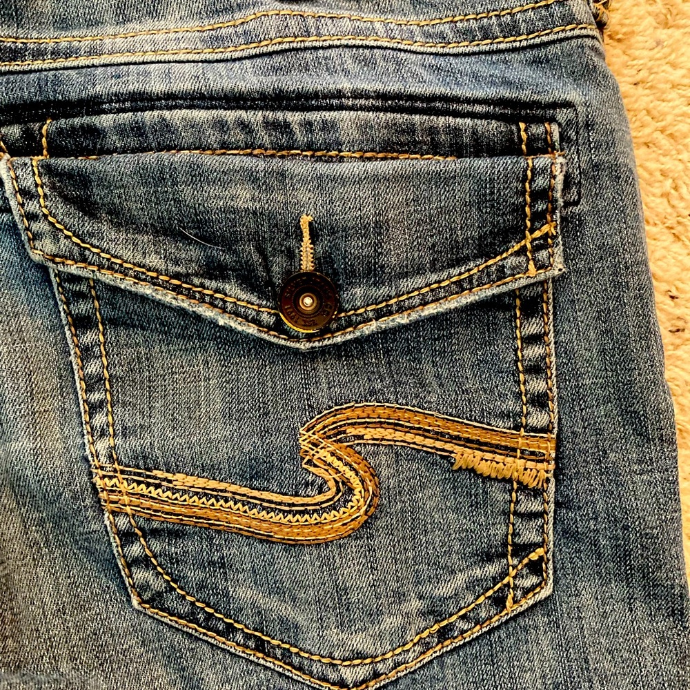 Men’s Silver distressed jeans—Zac fit